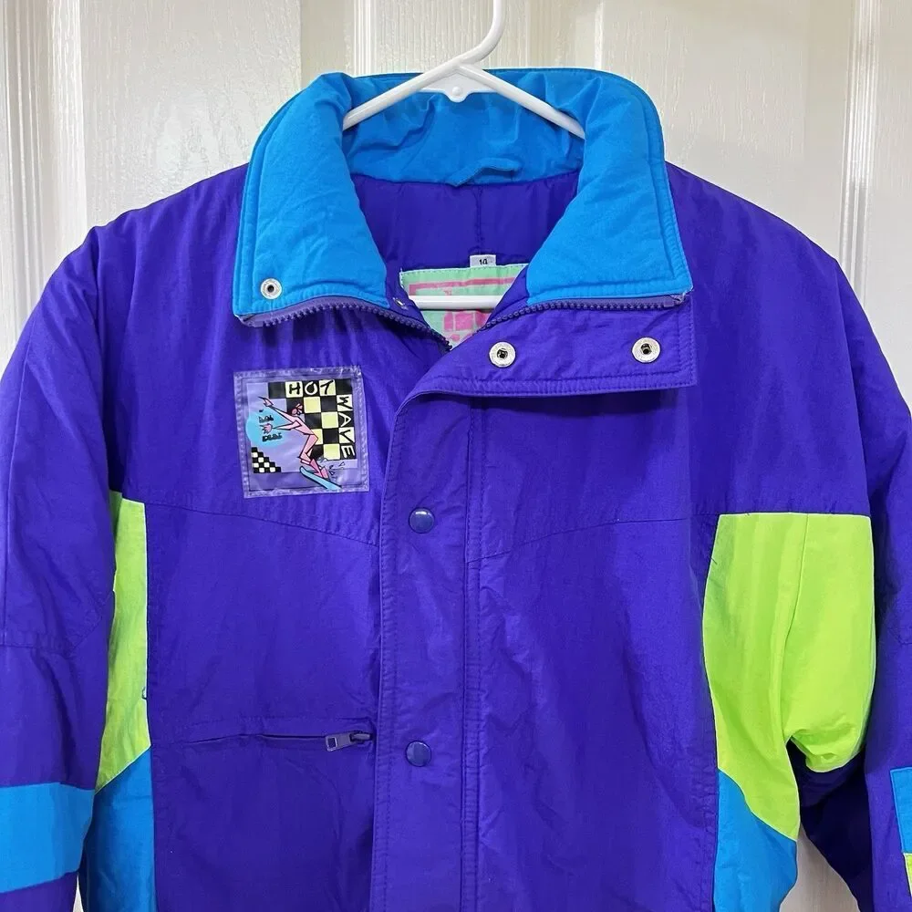 Vintage Hot Gear Waterproof Insulated Winter Jacket 80s Hot Wave Youth Size 14